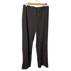 Ann Taylor Margo Brown Wool Wide Leg Career Pants Women's Size 6